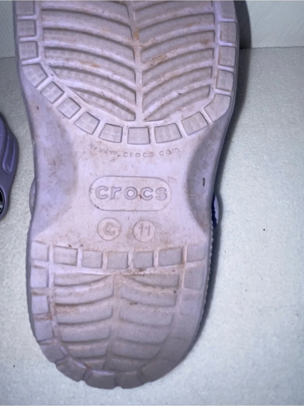 CROCS Kids Lavender Slip-On Clogs with Fun Charms